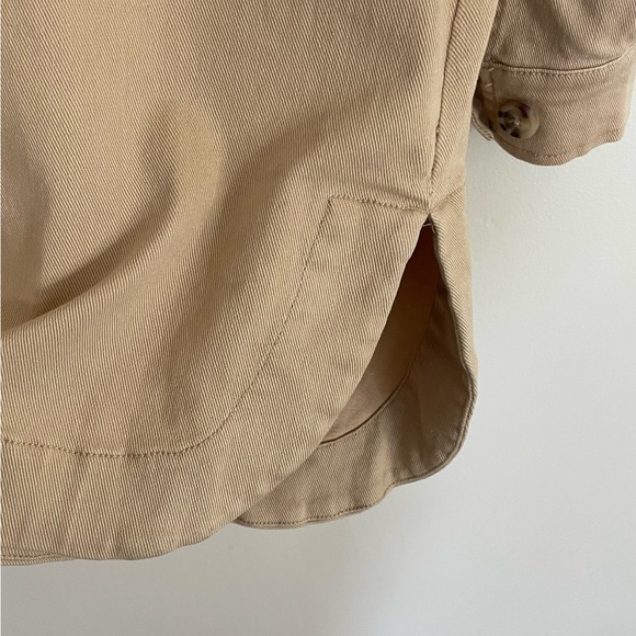WOMANCE Beige Denim Jacket, Oversized Medium - Picture 12 of 14
